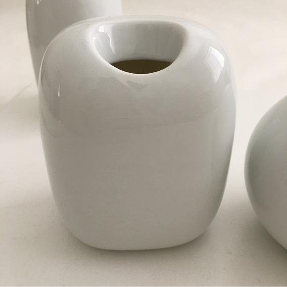Vintage The Toscany Collection Japan 3 Porcelain Bud Vases Modern 7, 5 and 3 in - Picture 5 of 10